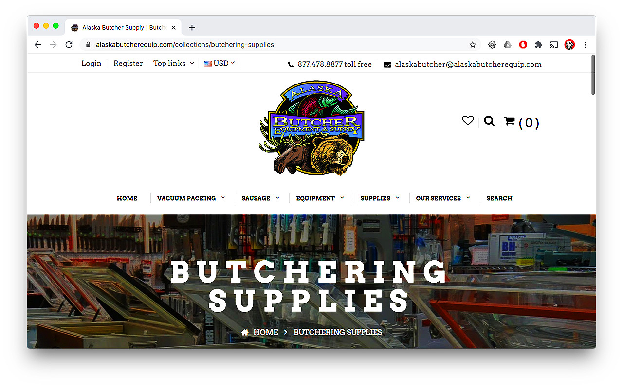 Alaska Butcher Supply Portfolio - Category