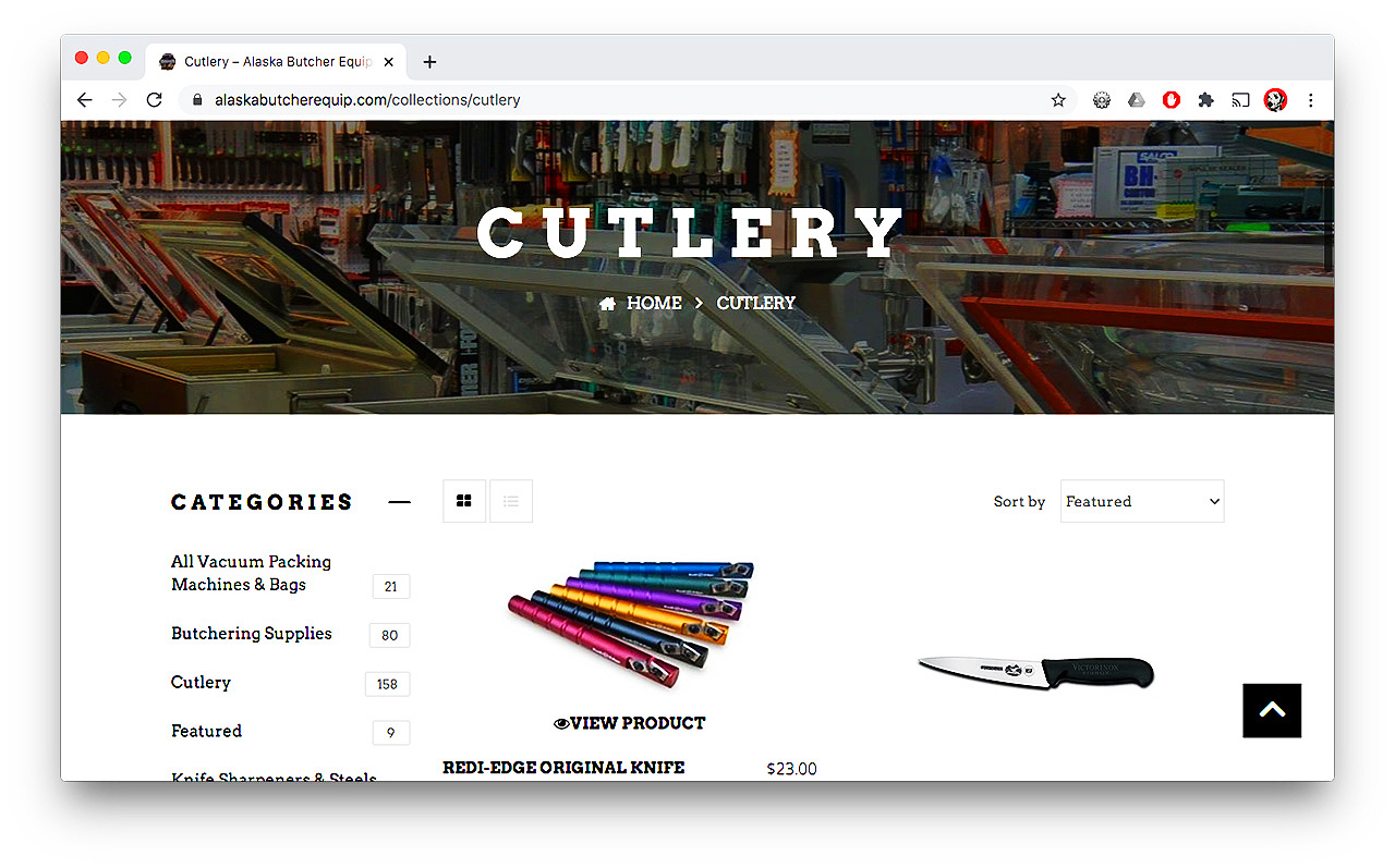 Alaska Butcher Supply Portfolio - Online Store