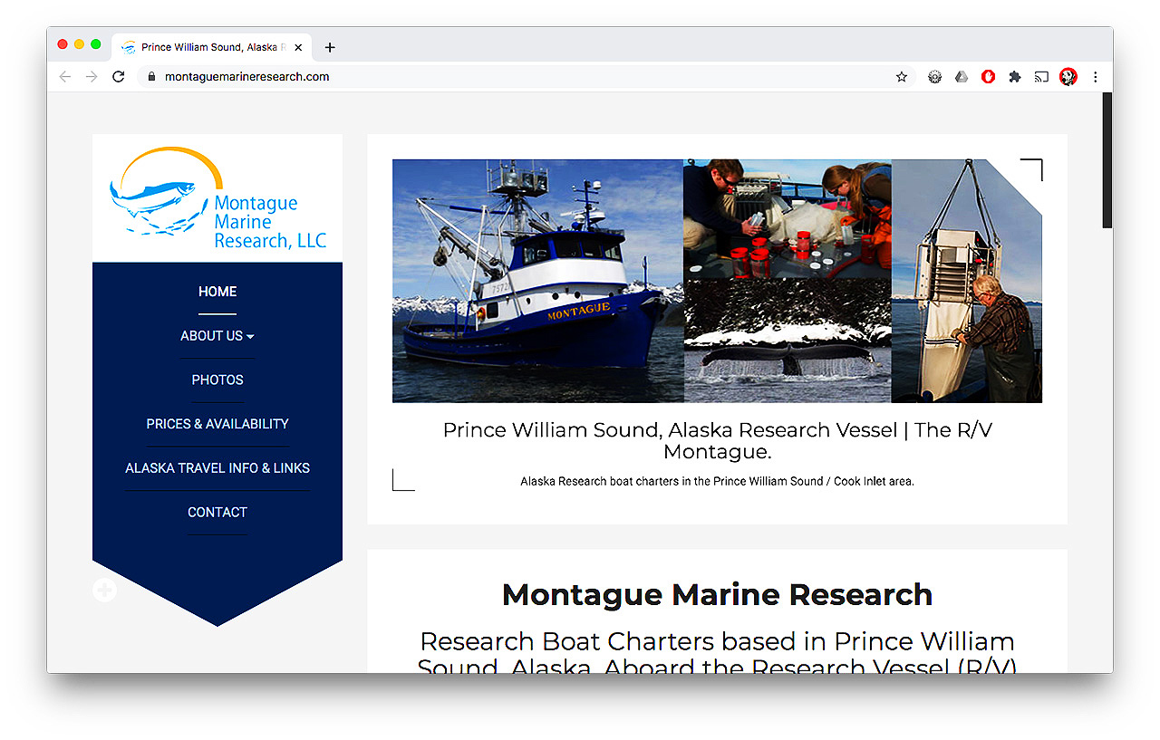 Montague Marine Research Portfolio Main